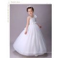 Nouveau mode robe de bal de mariage blanc 12 ans fille maxi robe de princesse